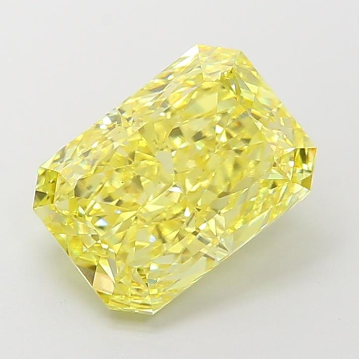 4.06 Ct. Fancy Intense Yellow Radiant Lab Grown Diamond