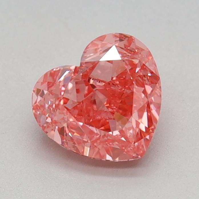 0.75 Ct. Fancy Vivid Pink Heart Lab Grown Diamond