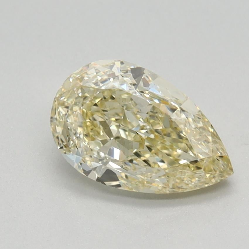 1.01 Ct. Fancy Light  Yellow Pear Lab Grown Diamond
