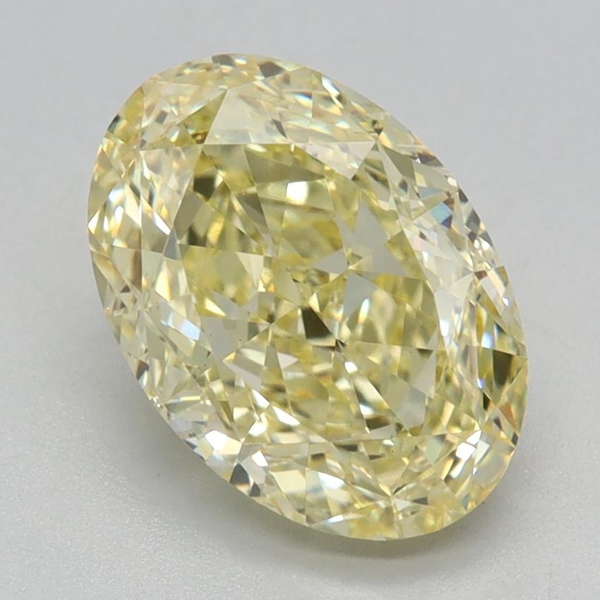 2.12 Ct. Fancy Intense Yellow Oval Lab Grown Diamond