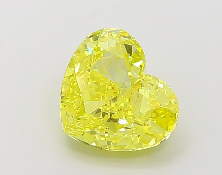 1.91 Ct. Fancy Vivid Yellow Heart Lab Grown Diamond