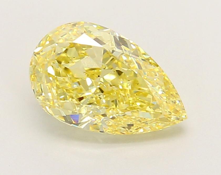 1.85 Ct. Fancy Vivid Yellow Pear Lab Grown Diamond