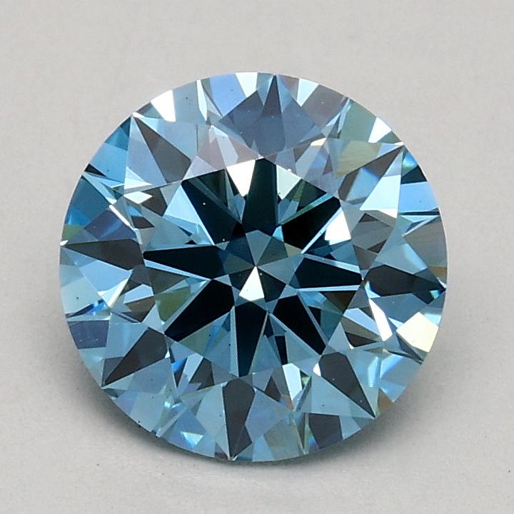 1.04 Ct. Fancy Vivid Blue Round Lab Grown Diamond