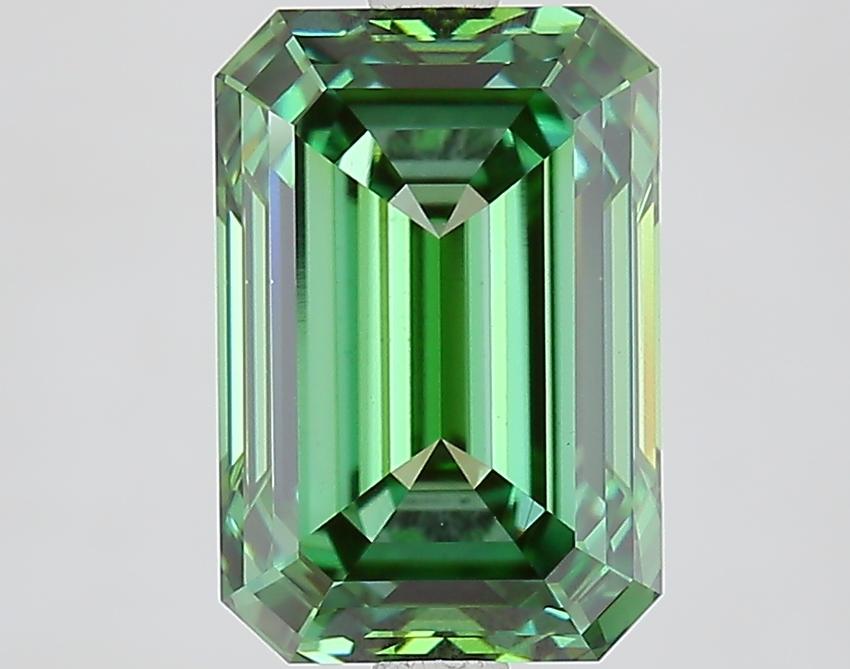 3.63 Ct. Fancy Vivid Green Emerald Lab Grown Diamond