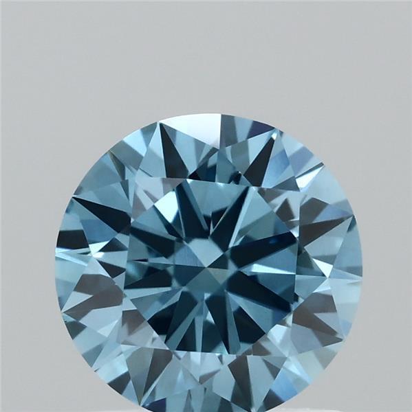 1.11 Ct. Fancy Vivid Blue Round Lab Grown Diamond