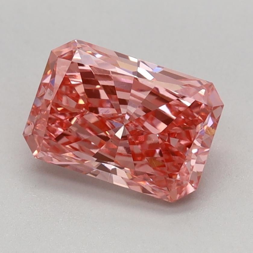 1.04 Ct. Fancy Vivid Pink Radiant Lab Grown Diamond