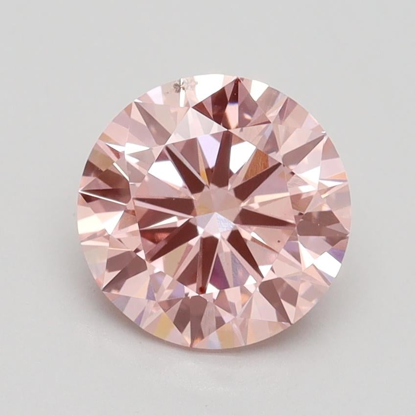 1.85 Ct. Fancy Vivid Pink Round Lab Grown Diamond