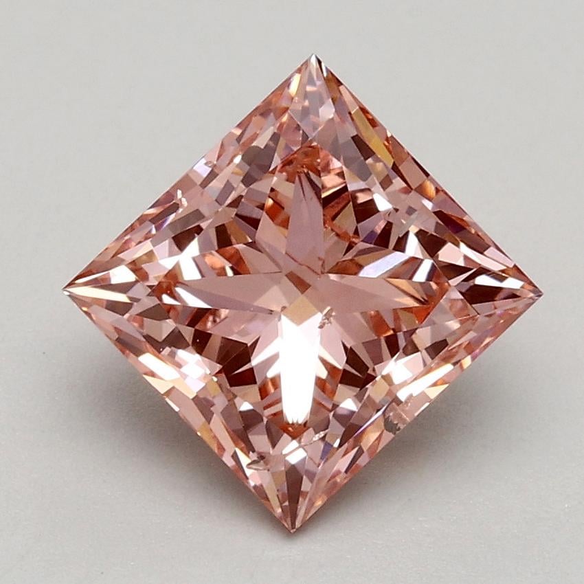 1.71 Ct. Fancy Intense Pink Princess Lab Grown Diamond
