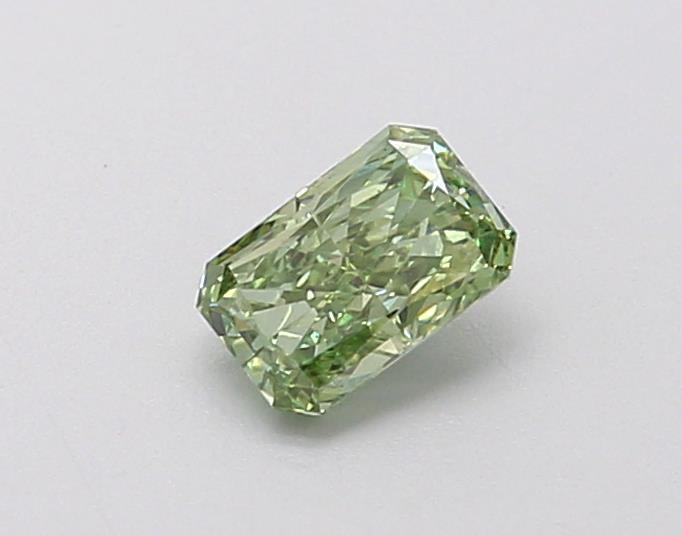 0.35 Ct. Fancy Vivid  Green Radiant Lab Grown Diamond