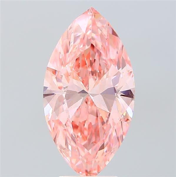 4.00 Ct. Fancy Vivid  Pink Marquise Lab Grown Diamond