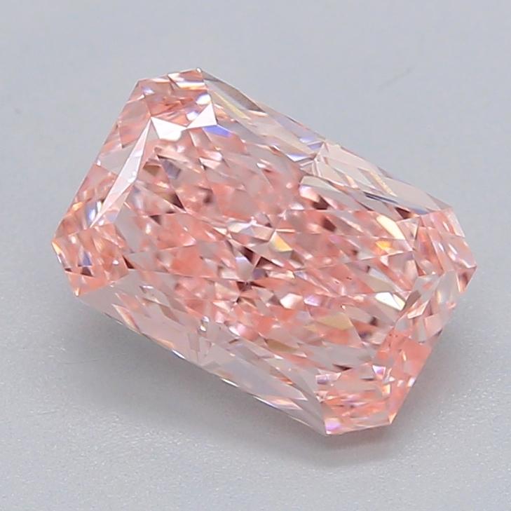 1.39 Ct. Fancy Vivid  Pink Radiant Lab Grown Diamond