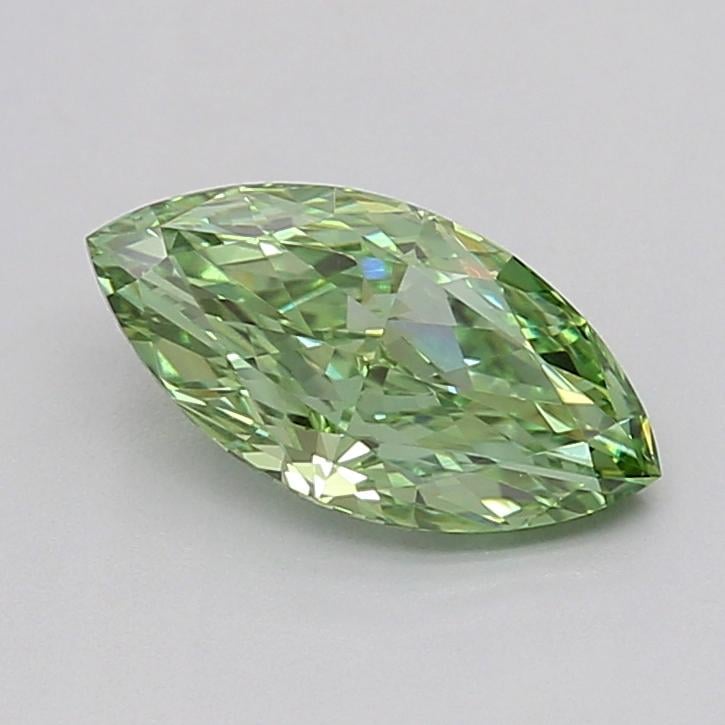 1.01 Ct. Fancy Vivid  Green Marquise Lab Grown Diamond