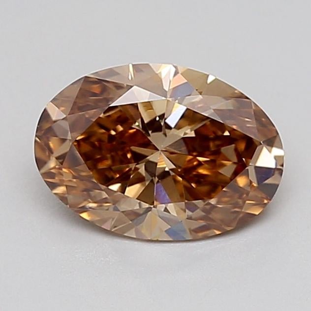 1.02 Ct. Fancy Light  Brown Oval Lab Grown Diamond