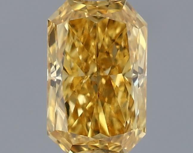 0.33 Ct. Fancy Vivid Yellow Radiant Lab Grown Diamond