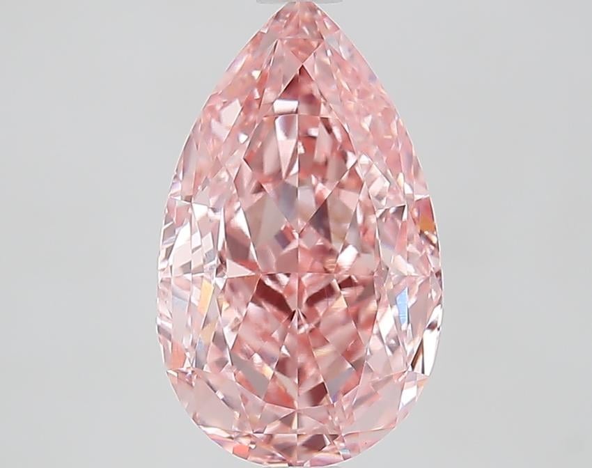 3.4 Ct. Fancy Vivid Pink Pear Lab Grown Diamond