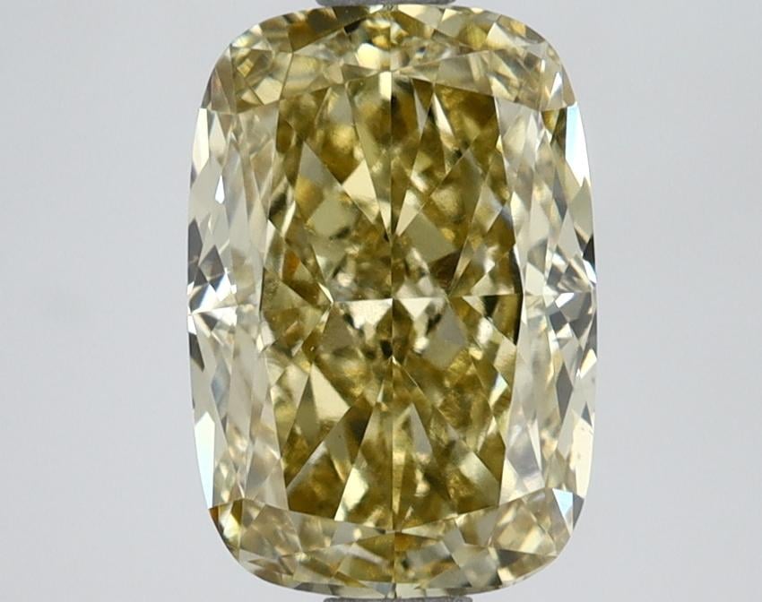 2.50 Ct. Fancy Intense Yellow Cushion Lab Grown Diamond