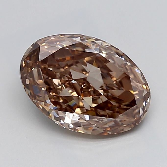 2.25 Ct. Fancy Light  Brown Oval Lab Grown Diamond
