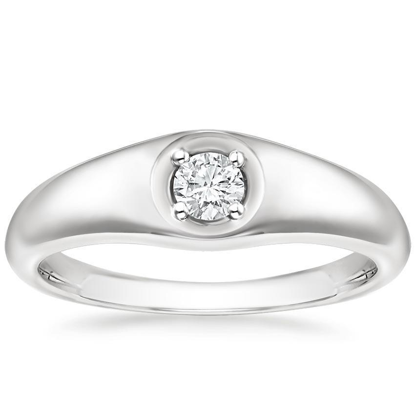 Men's Diamond Signet Ring 