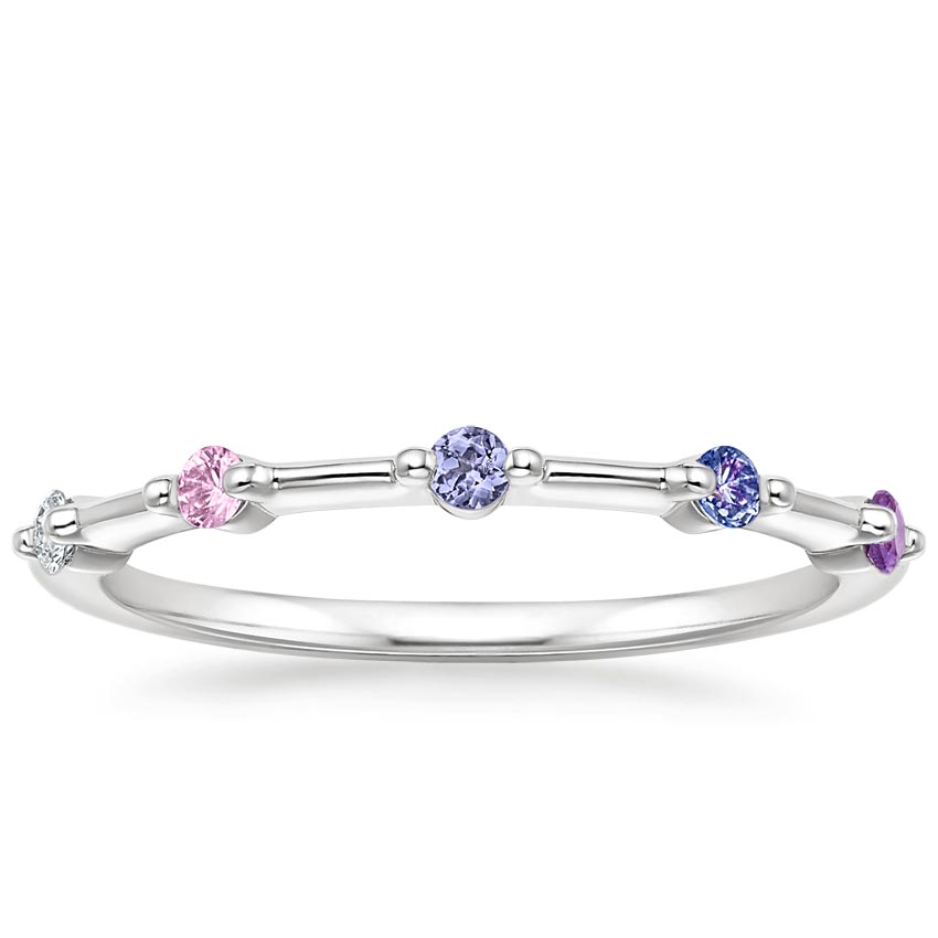 Aimee Lilac Ring in 18K White Gold