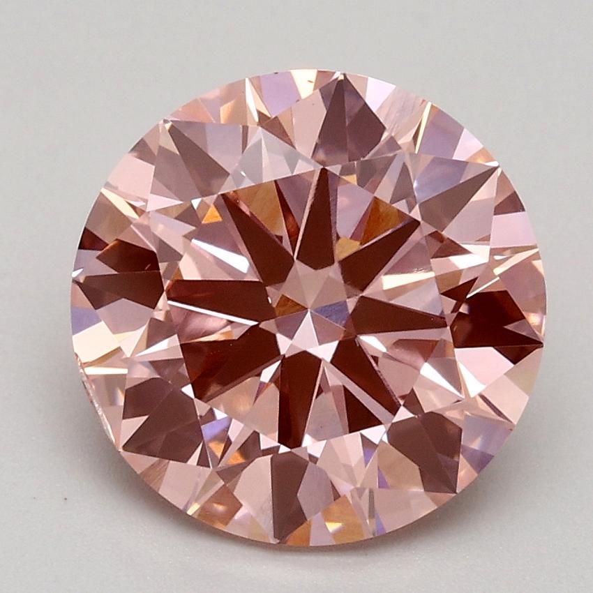 2.50 Ct. Fancy Intense Pink Round Lab Grown Diamond