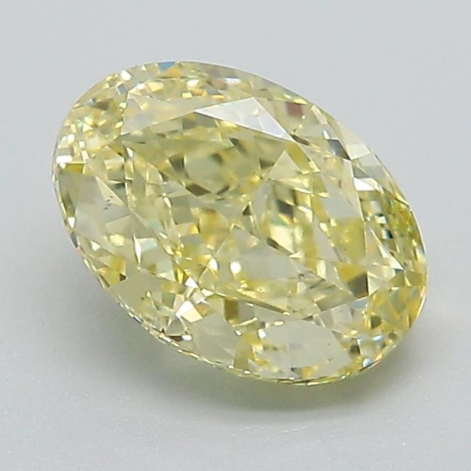 1.51 Ct. Fancy Intense Yellow Oval Lab Grown Diamond