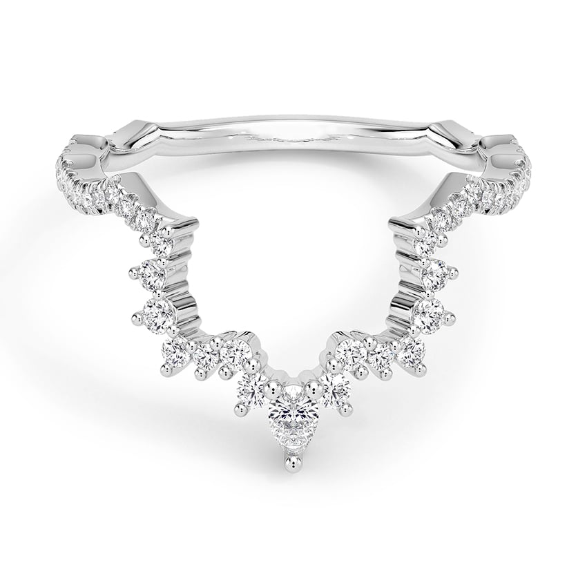 Custom Lily Curved Lab Diamond Ring
