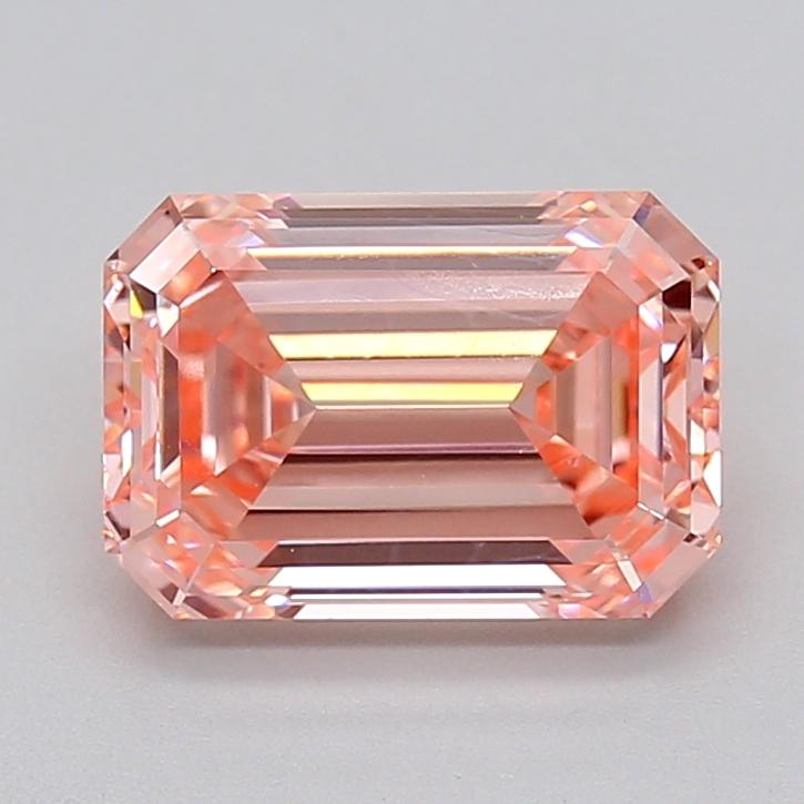 2.55 Ct. Fancy Vivid Pink Emerald Lab Grown Diamond
