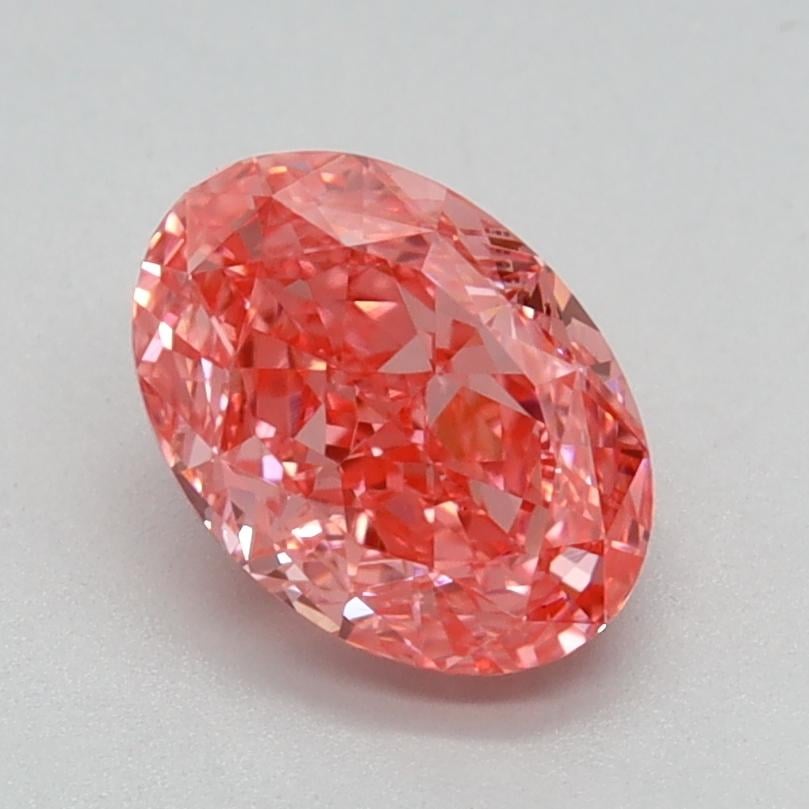 1.04 Ct. Fancy Vivid Pink Oval Lab Grown Diamond