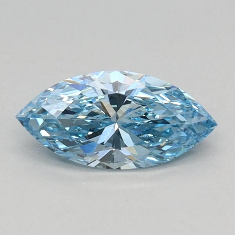 0.38 Ct. Fancy Vivid Blue Marquise Lab Grown Diamond