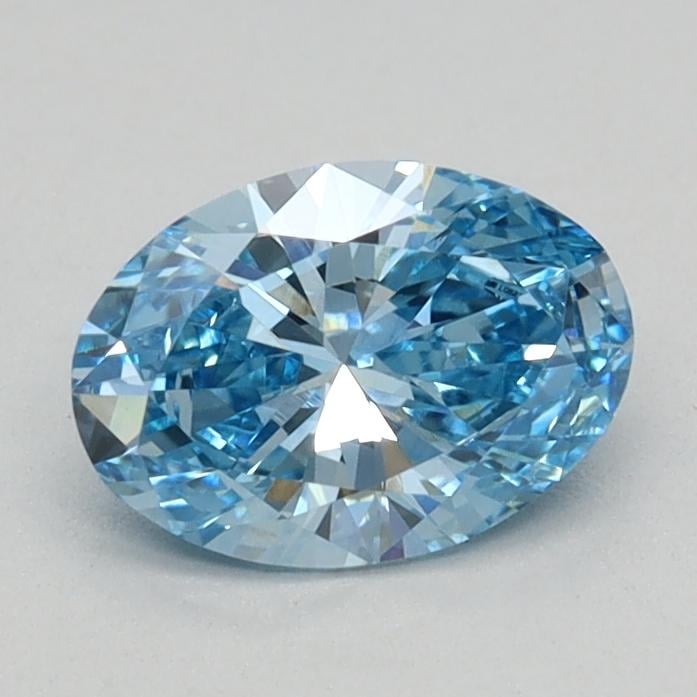 0.59 Ct. Fancy Vivid Blue Oval Lab Grown Diamond