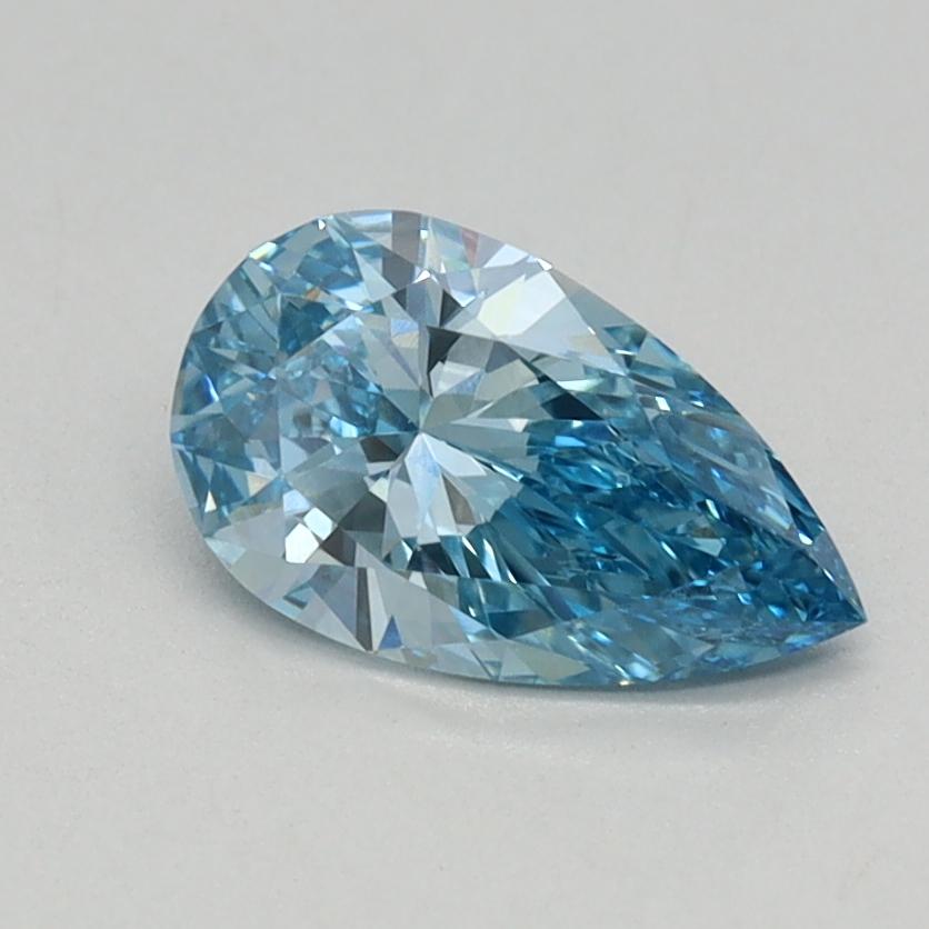 0.60 Ct. Fancy Vivid Blue Pear Lab Grown Diamond
