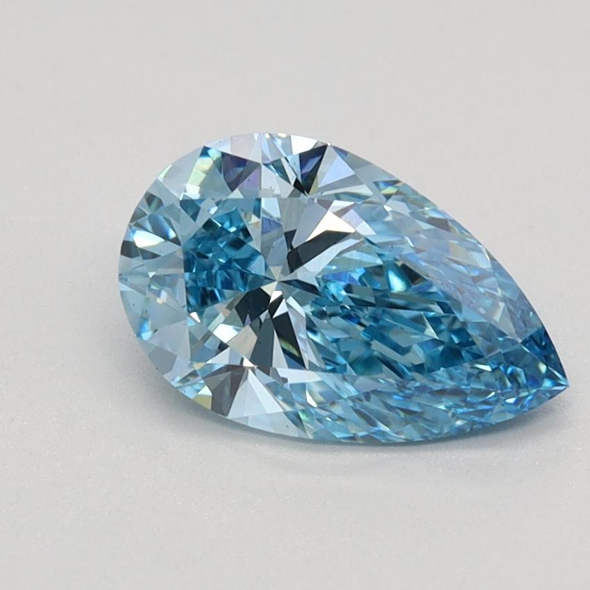 1.03 Ct. Fancy Vivid Blue Pear Lab Grown Diamond