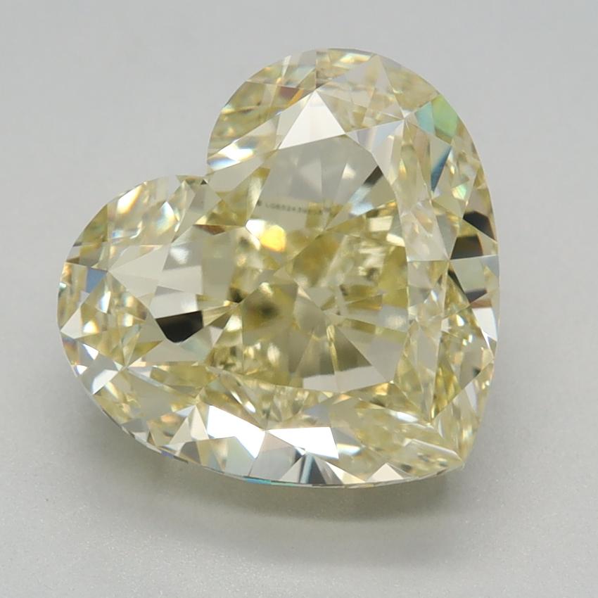 3.03 Ct. Fancy Yellow Heart Lab Grown Diamond
