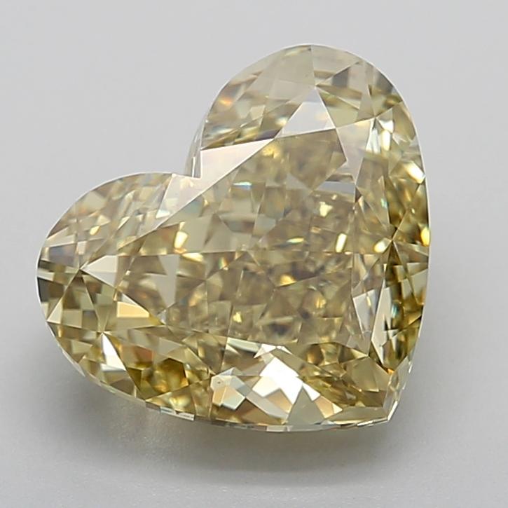 5.03 Ct. Fancy Intense  Yellow Heart Lab Grown Diamond