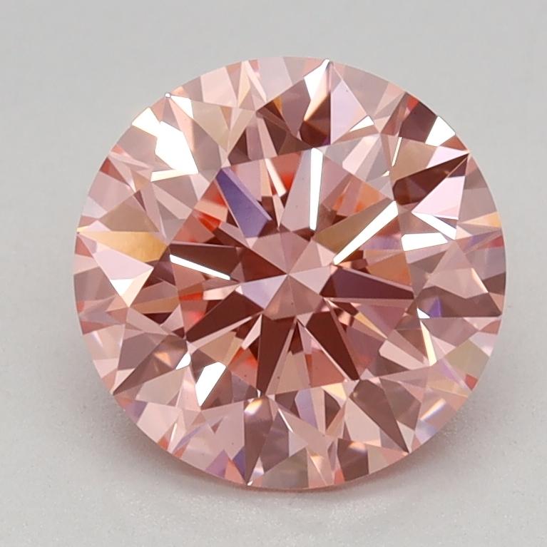 1.41 Ct. Fancy Vivid Pink Round Lab Grown Diamond