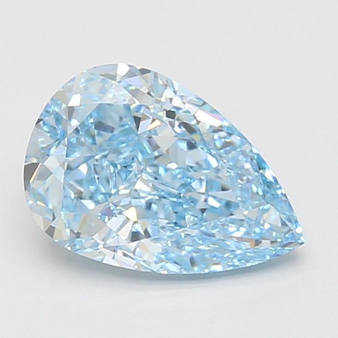2.10 Ct. Fancy Vivid Blue Pear Lab Grown Diamond