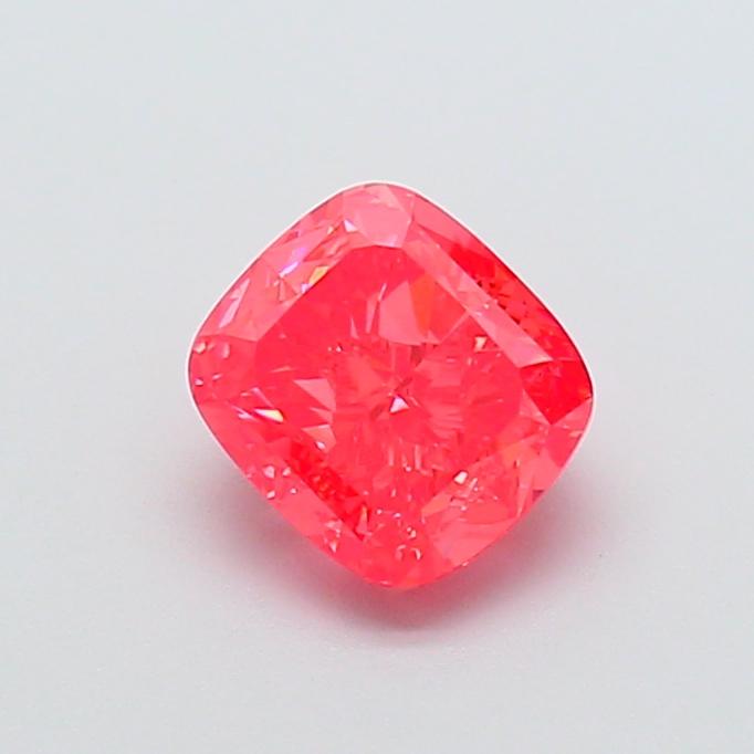2.34 Ct. Fancy Vivid  Pink Cushion Lab Grown Diamond