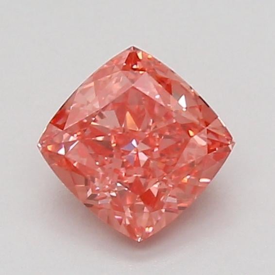 1.09 Ct. Fancy Vivid Pink Cushion Lab Grown Diamond