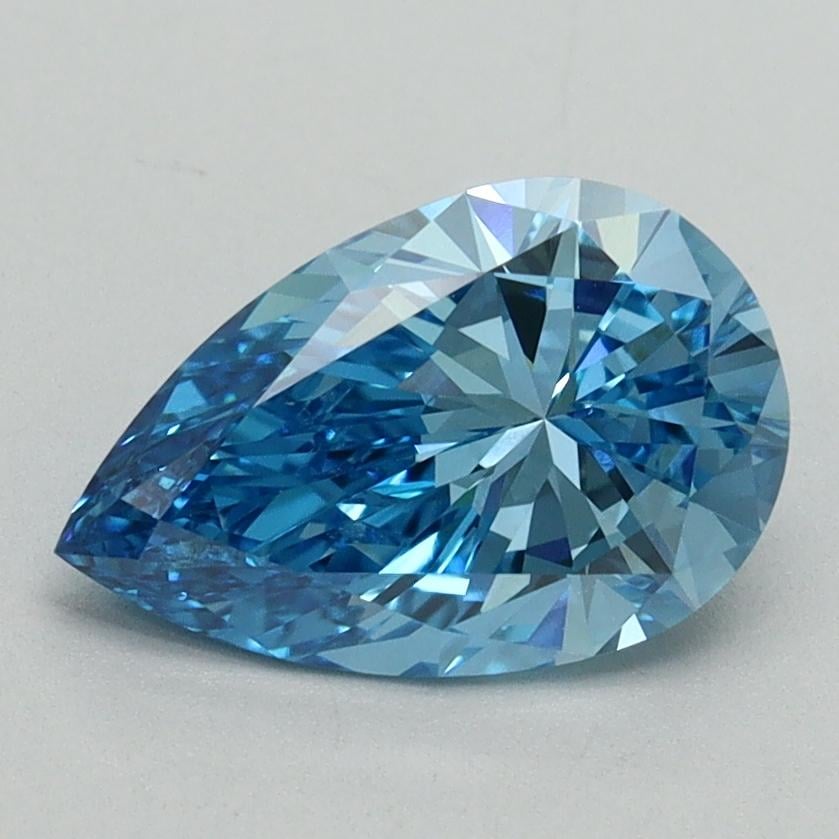 1.50 Ct. Fancy Vivid Blue Pear Lab Grown Diamond