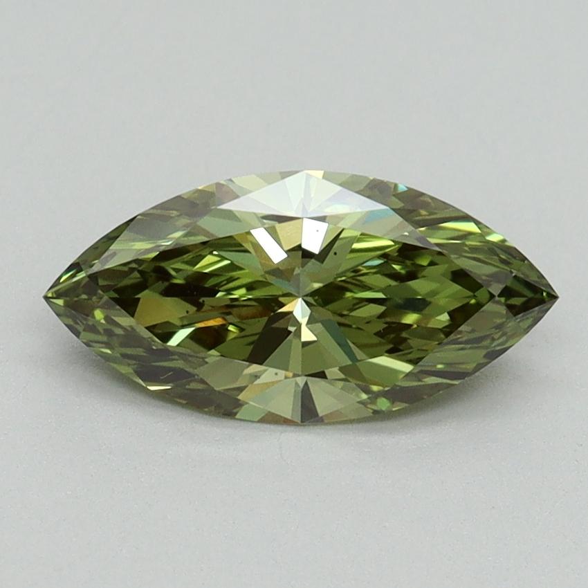 1.01 Ct. Fancy Vivid Green Marquise Lab Grown Diamond