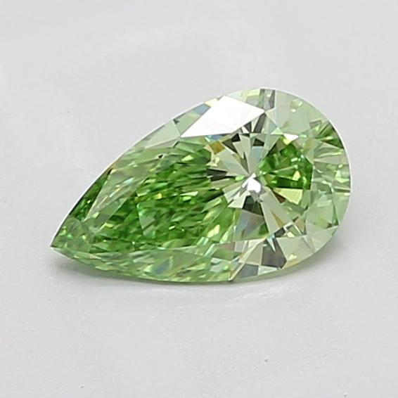 1.00 Ct. Fancy Vivid Green Pear Lab Grown Diamond