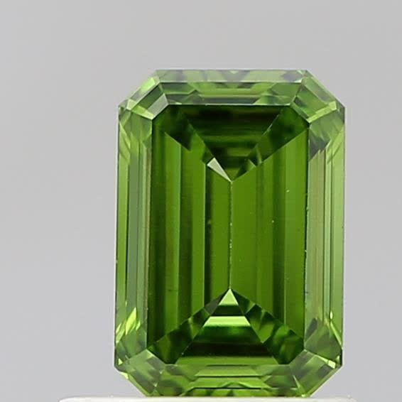 0.82 Ct. Fancy Vivid  Green Emerald Lab Grown Diamond