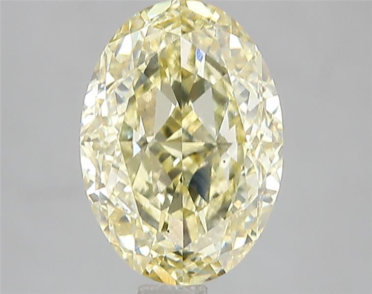 3.06 Ct. Fancy Intense Yellow Oval Lab Grown Diamond