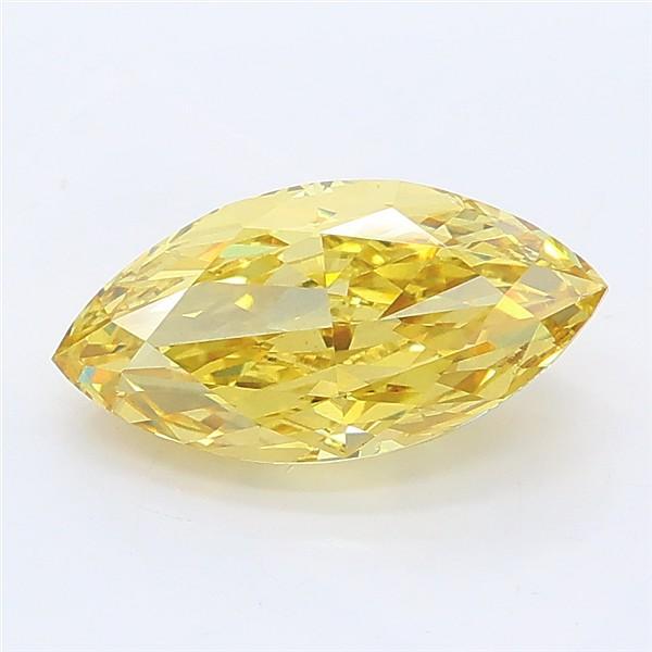 1.65 Ct. Fancy Intense Yellow Marquise Lab Grown Diamond