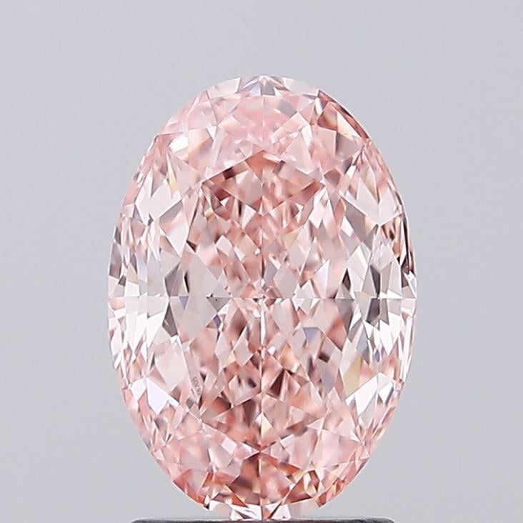 2.12 Ct. Fancy Vivid Pink Oval Lab Grown Diamond