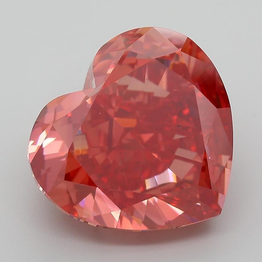 12.03 Ct. Fancy Vivid Pink Heart Lab Grown Diamond