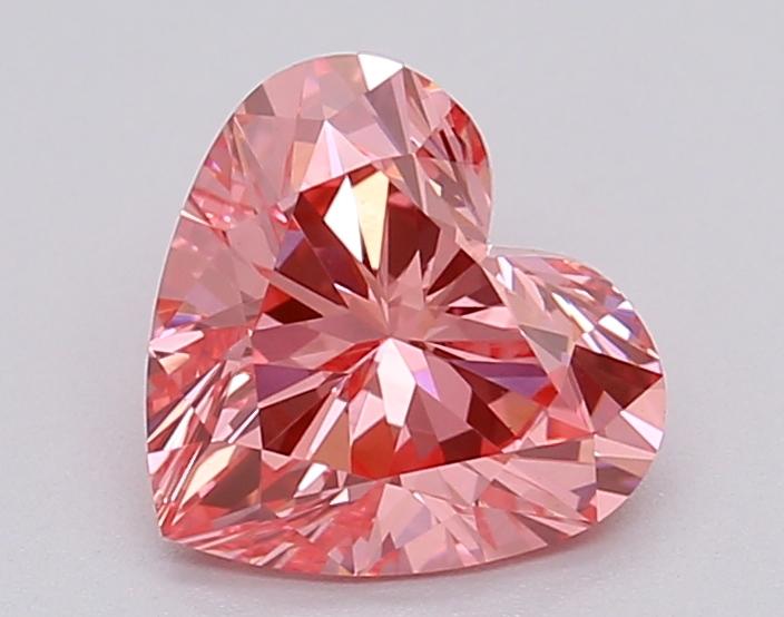 1.04 Ct. Fancy Vivid Pink Heart Lab Grown Diamond