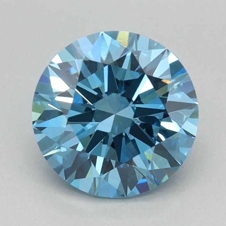 1.05 Ct. Fancy Vivid Blue Round Lab Grown Diamond