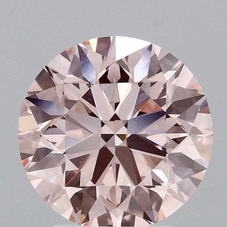 3.20 Ct. Fancy Vivid Pink Round Lab Grown Diamond