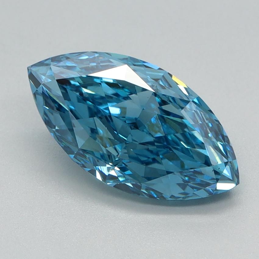 1.60 Ct. Fancy Vivid Blue Marquise Lab Grown Diamond